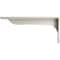 Ekena Millwork Embrey Steel Bracket, Stainless Steel 2"W x 12"D x 5 1/4"H BKTM02X12X05EBSS - alternate 2